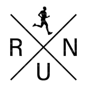 Run Svg, Runner Svg, Running Svg, Marathon, Outdoor, Trail Running, Cross Country. Vector Cut file Cricut, Silhouette, Pdf Png Eps Dxf.