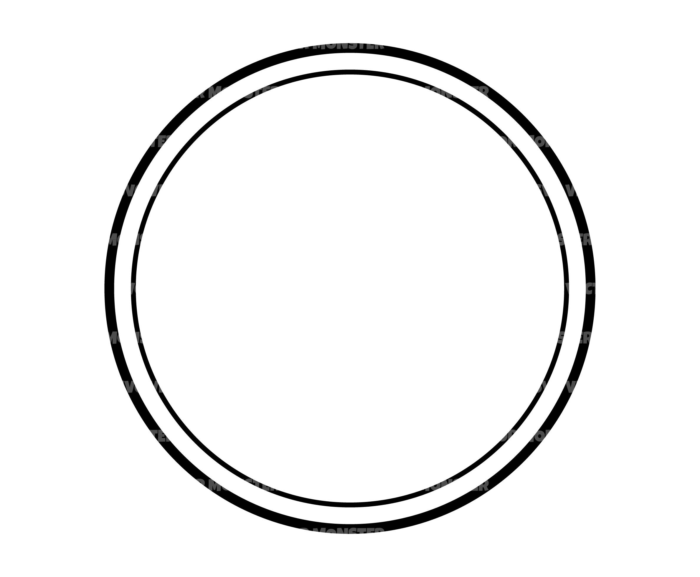Double Circle SVG Circle SVG Simple SVG Minimalist Circles Digital Download  Cricut Cut Files Circle for Svg 