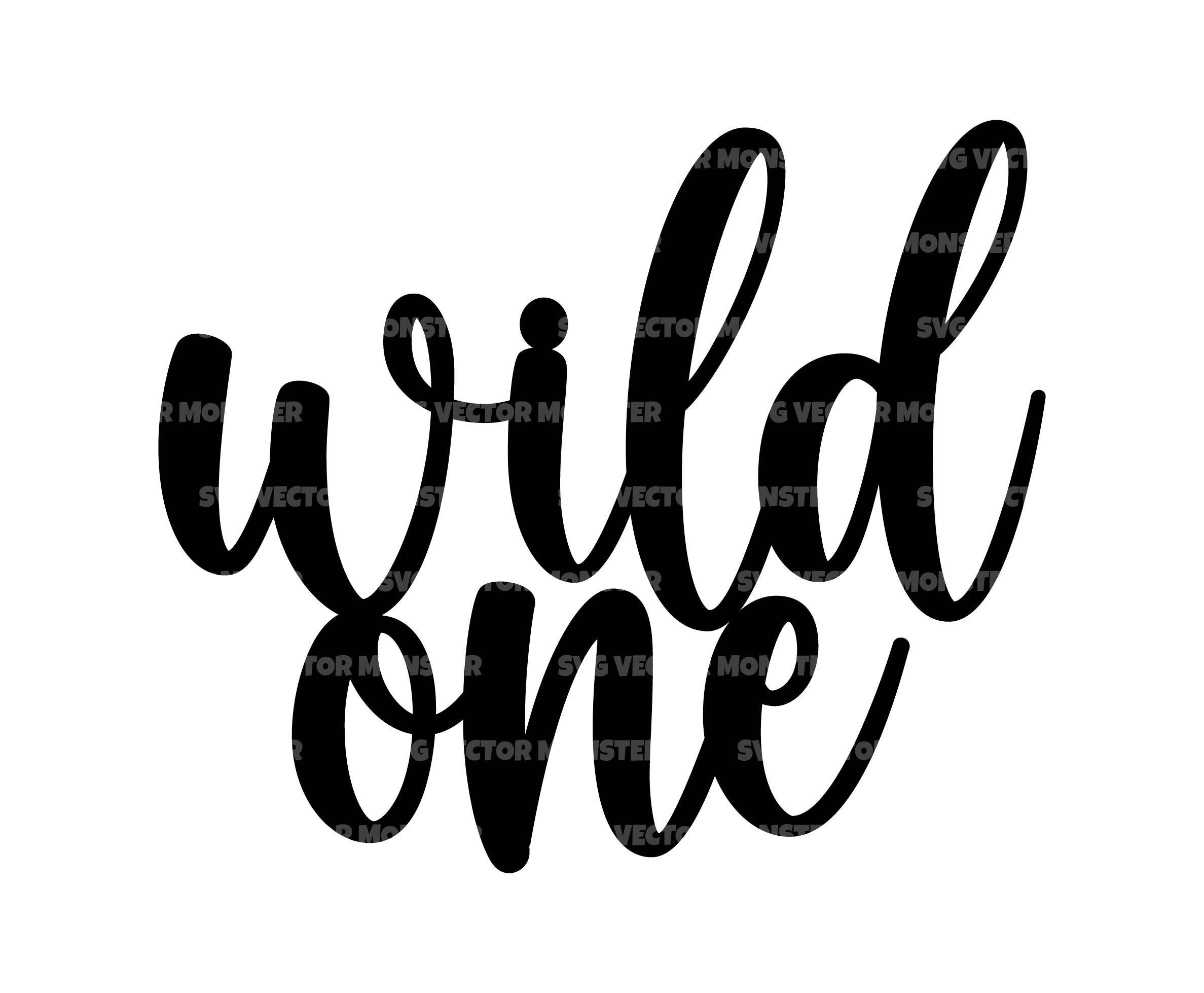Wild One Svg Png, Cake Topper Design Clipart. Vector Cut File Cricut ...