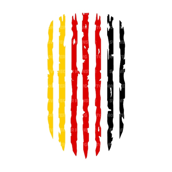 Distressed German Flag Svg, Germany Flag Svg, Grunge Deutschland Flag Svg. Vector Cut file Cricut, Silhouette, Pdf Png Eps Dxf, Sticker.