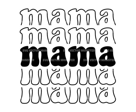 Vintage Mama Svg Retro Mommy T-shirt Mom Life Svg | Etsy