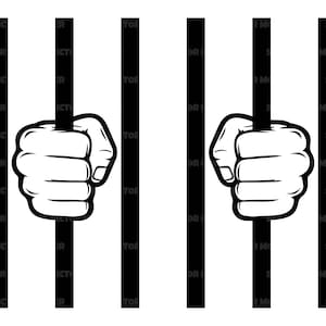 Prison Bars Svg, Jail Bars Svg, Jailed, Imprisoned, Black Bars. Vector Cut file Cricut, Silhouette, Pdf Png Dxf, Decal, Sticker, Vinyl.