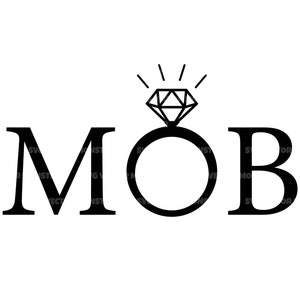 Mutter der Braut SVG, Hochzeit svg, Verlobung Diamant Ring svg. Vektor Cut Datei Cricut, Silhouette, Pdf Png Eps Dxf, Aufkleber, Aufkleber.