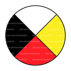 Indigenous Medicine Wheel Svg, Wheel Of Life, Native America. Vector Cut file Cricut, Silhouette, Pdf Png Eps Dxf, Decal, Sticker, Stencil.