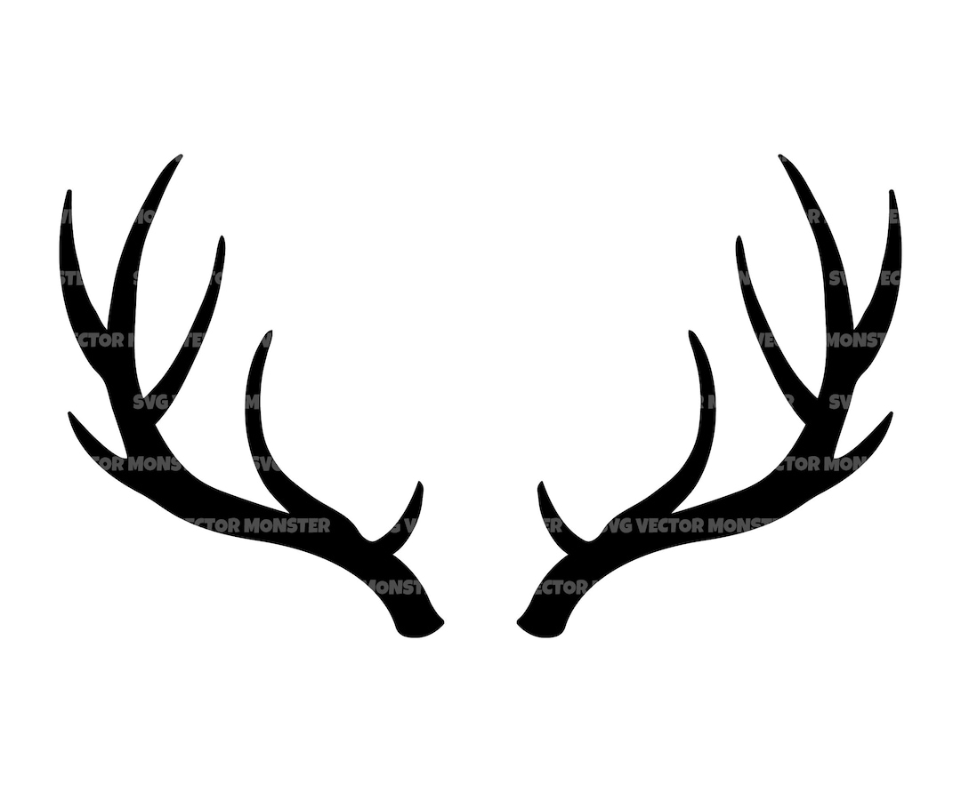 Reindeer Antlers Svg, Deer Antlers Svg. Vector Cut File for Cricut