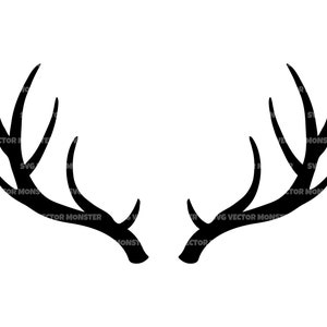 Antlers Svg Elk Antler Svg Deer Antlers Svg Reindeer Antlers Svg