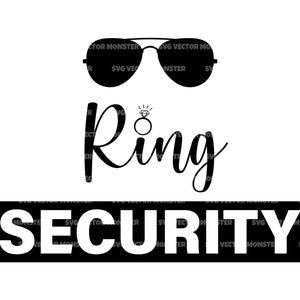Ring Security Svg, Ring Bearer Svg, Wedding Svg. Vector Cut file for Cricut, Silhouette, Pdf Png Eps Dxf, Decal, Sticker, Vinyl, Pin