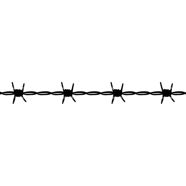 Barbed Wire Svg, Barb Wire Svg, Fence Svg. Vector Cut file for Cricut, Silhouette, Pdf Png Eps Dxf, Decal, Sticker, Vinyl, Pin, Stencil.