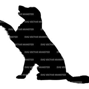 Golden Retriever Svg, Paw Giving Dog Svg, het leven is goudkleurig. Vector gesneden bestand Cricut, silhouet, Pdf Png Eps Dxf, sticker, Sticker, Vinyl, Pin.