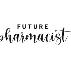 Futuro farmacista Svg, Farmacia Svg, Studente di farmacia Svg. File di taglio vettoriale per Cricut, Silhouette, Pdf Png Eps Dxf, Decalcomania, Adesivo, Stencil.