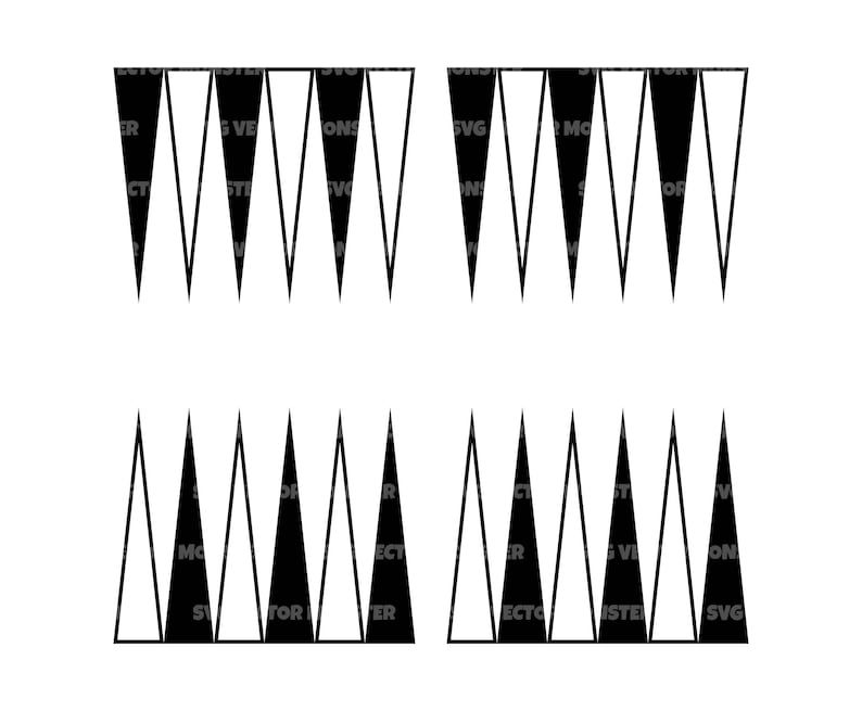 Backgammon SVG, Clipa Art, Stencil for Silhouette, Cricut, Dxf Pdf Png ...