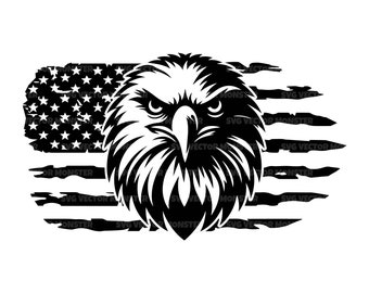 Eagle with American Flag Svg, Eagle Png, 1776 Union, 4th of July Svg. Vector Cut file Cricut, Silhouette, Pdf Png Dxf, Decal, Sticker.