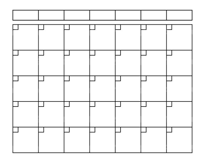 Weekly Planner Template Svg, Blank Weekly Calendar Svg, Days of Week ...