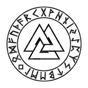 Triquetra Svg, Celtic Knot Svg, Viking Runes, Valhalla, Nordic Symbol. Vector Cut file for Cricut and Silhouette, Pdf Png Dxf.