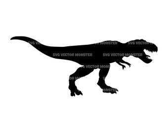 T-Rex Svg, Tyrannosaurus Svg, Dinosaur Svg. Vector Cut File for Cricut, Silhouette, Png Dxf Png Pdf, Stencil, Decal, Sticker, Pin