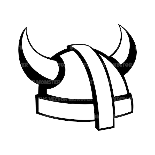 Viking Helmet Svg. Vector Cut file for Cricut, Silhouette, Pdf Png Eps Dxf, Decal, Sticker, Vinyl, Pin