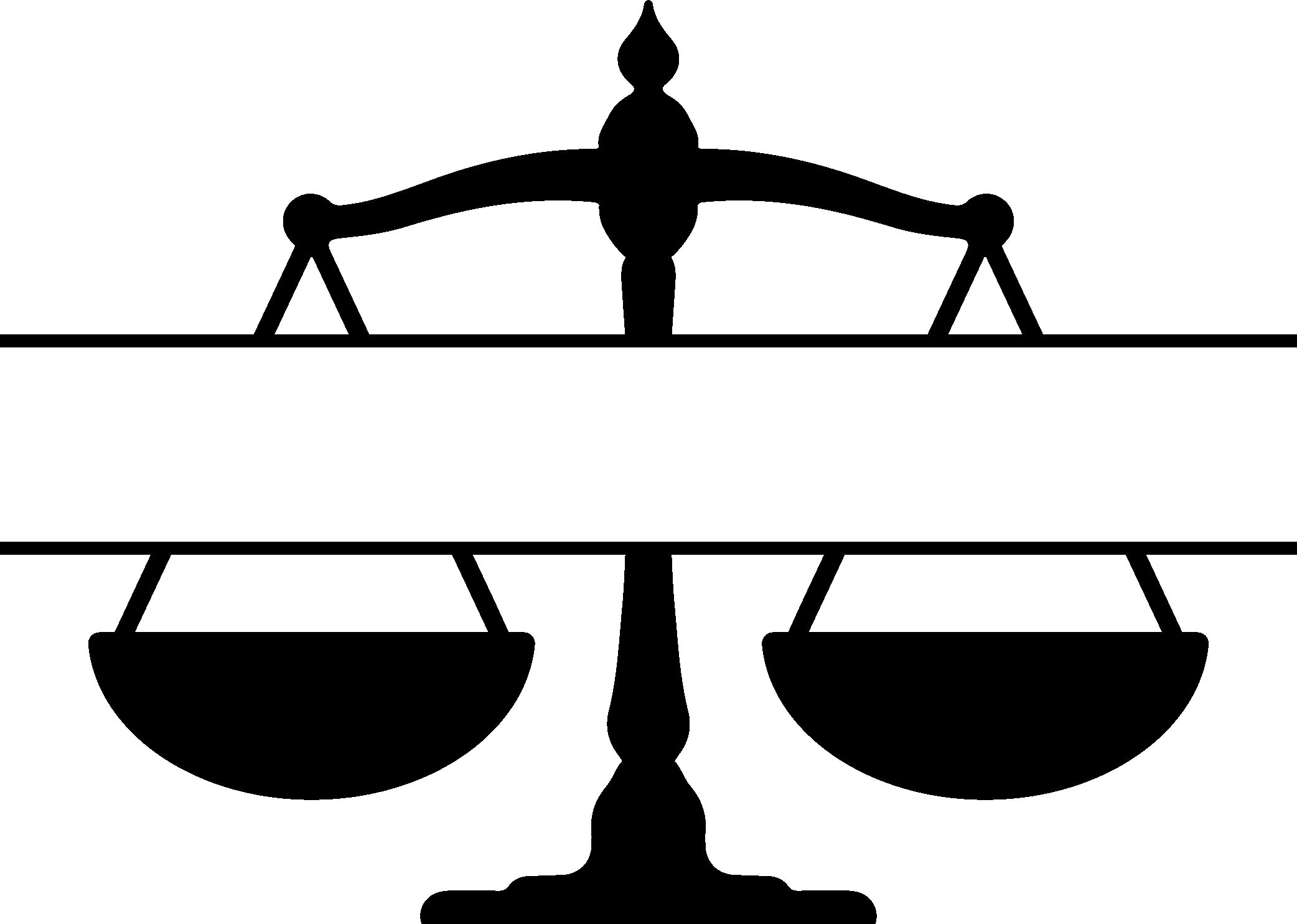 Justice Scales Split Monogram Svg, Law Scales Name Frame Svg, Lawyer ...