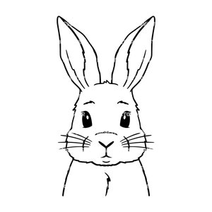 Osterhase svg, Hasenkopf svg, Frohe Ostern svg, Hasenohren, niedliches Tier. Vektor Cut Datei Cricut, Silhouette, Pdf Png Eps Dxf.