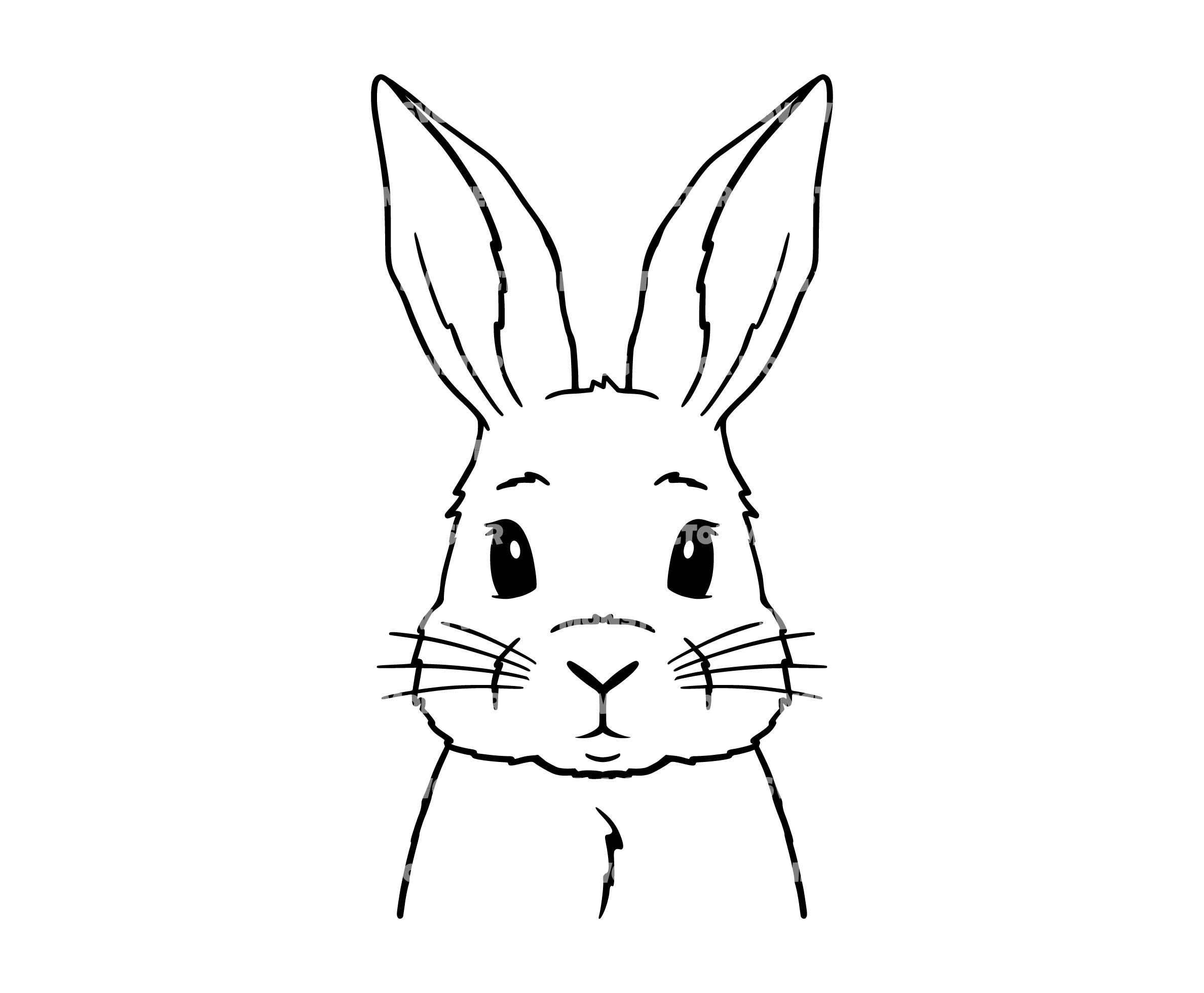 Easter Bunny Svg Rabbit Head Svg Happy Easter Svg Bunny - Etsy Canada