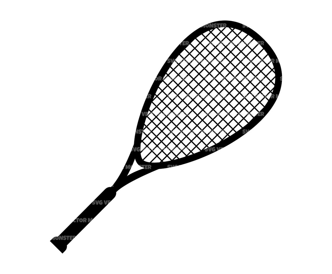 Squash Racket Svg Tennis Racket Svg. Vector Cut File for Etsy