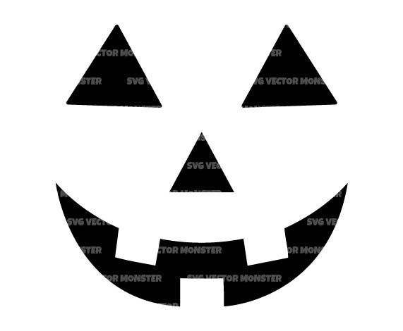 Pumpkin Face Svg Jack O Lantern Svg Halloween Svg. Vector | Etsy
