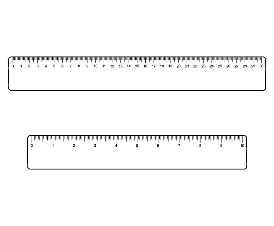 Inch and Centimeter Rulers Svg. Vector Cut File for Cricut