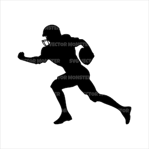 American Football Spieler, Vektor geschnitten Datei für Cricut, Silhouette, Pdf Png Eps Dxf, Aufkleber, Aufkleber, Vinyl, Pin