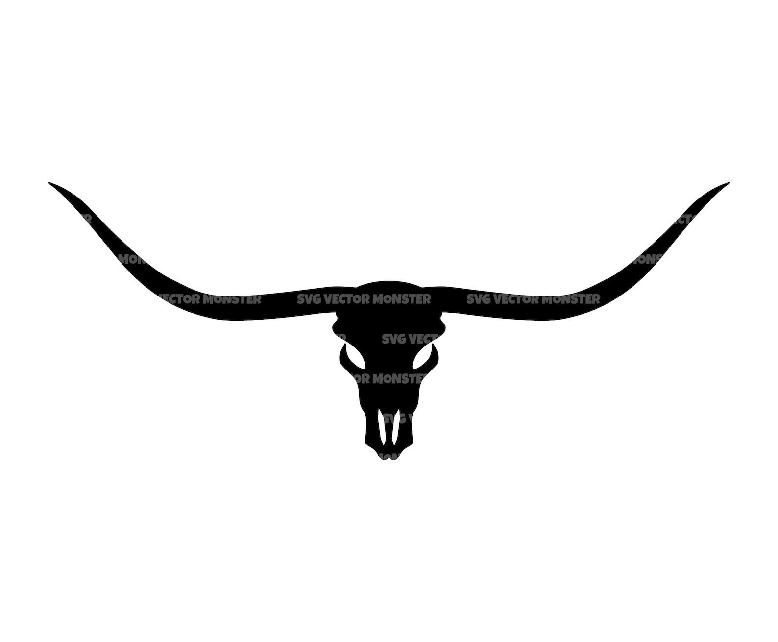 Longhorn Skull SVG
