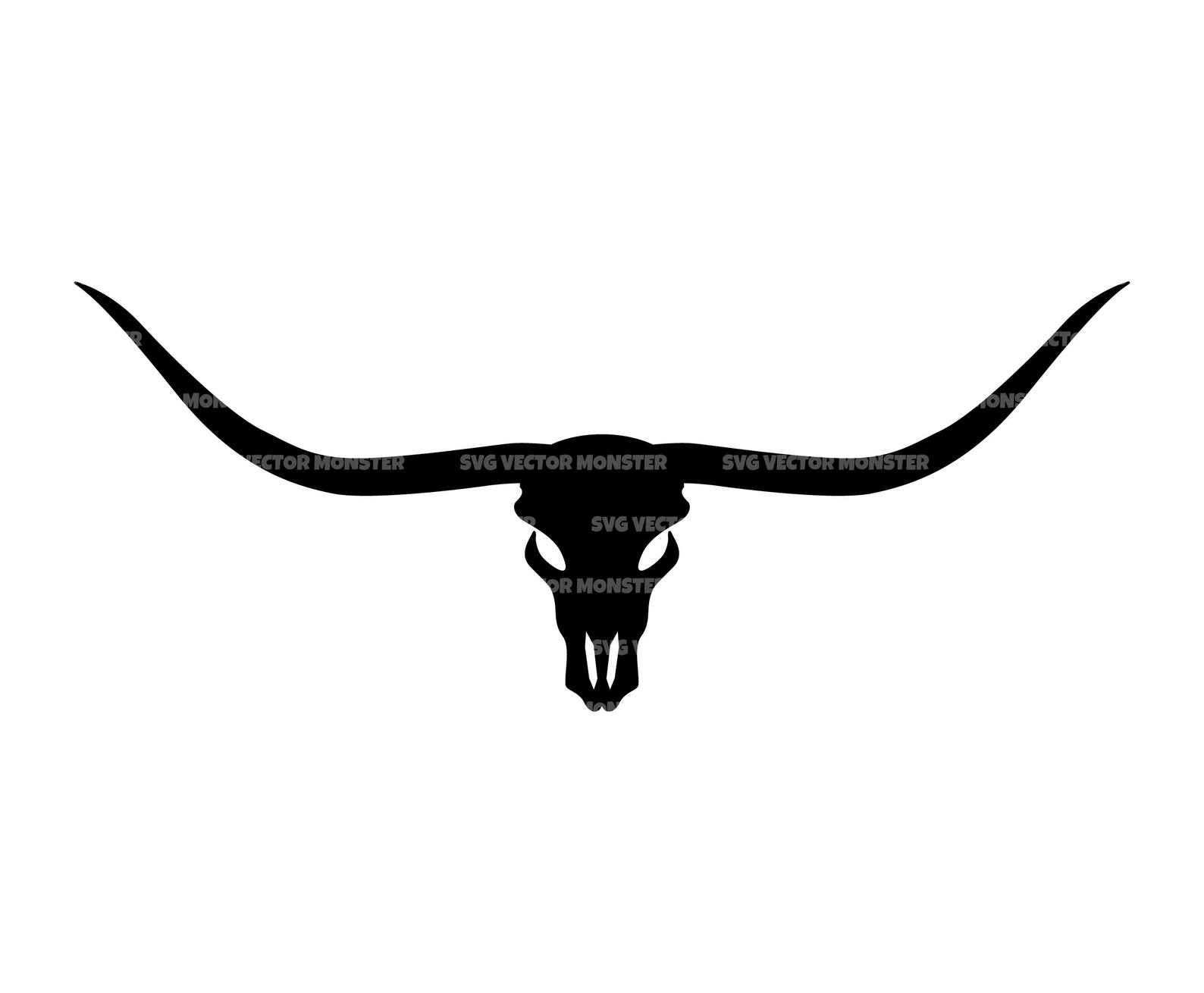 Longhorn Skull SVG