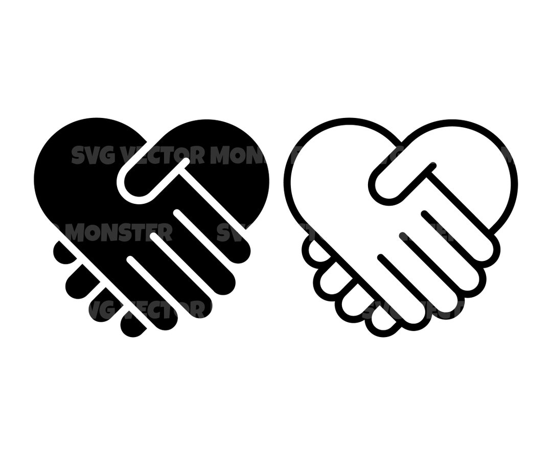 Handshake Svg, Shaking Hands Svg, Vector Cut File for Cricut ...