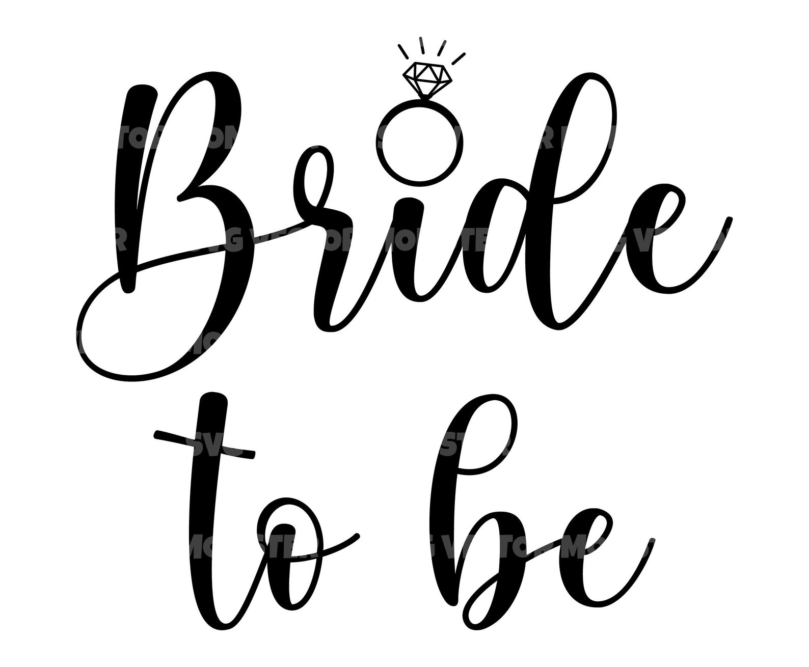 Bride to Be Svg Marriage Svg Bridal Party Svg. Vector Cut Etsy