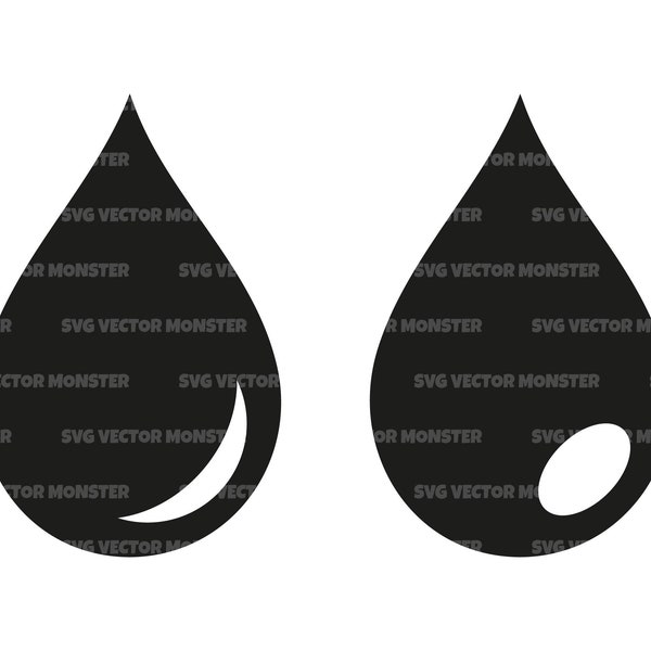 Drop Svg, Water Drop Svg, Raindrop Svg, Water Svg. Vector Cut file for Cricut, Silhouette, Pdf Png Eps Dxf, Decal, Sticker, Vinyl, Pin.