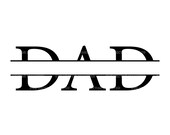 Dad Split Monogram Svg, Split Name Frame Svg, Father's Day Svg. Vector Cut file Cricut, Silhouette, Pdf Png Eps Dxf, Decal, Sticker, Vinyl