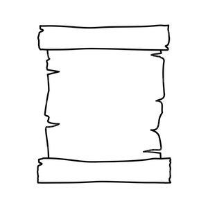 Rollo de papel de desplazamiento SVG, rollo de papiro. Archivo de corte vectorial para Cricut, Silueta, Pdf Png Eps Dxf, Calcomanía, Pegatina, Vinilo, Pin