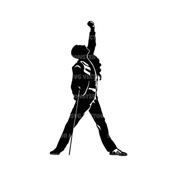 Download Freddie Mercury Svg Freddiy Mercury Stencil Queen Logo Etsy