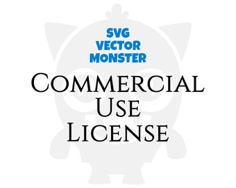 Commercial Use License - Svg Vector Monster - For Single File Use