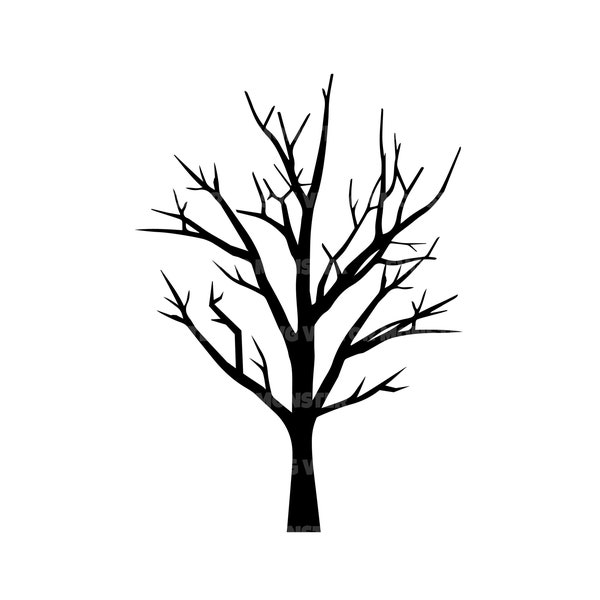 Dead Tree Svg. Autumn Tree Svg. Vector Cut file for Cricut, Silhouette, Pdf Png Eps Dxf, Decal, Sticker, Vinyl, Pin