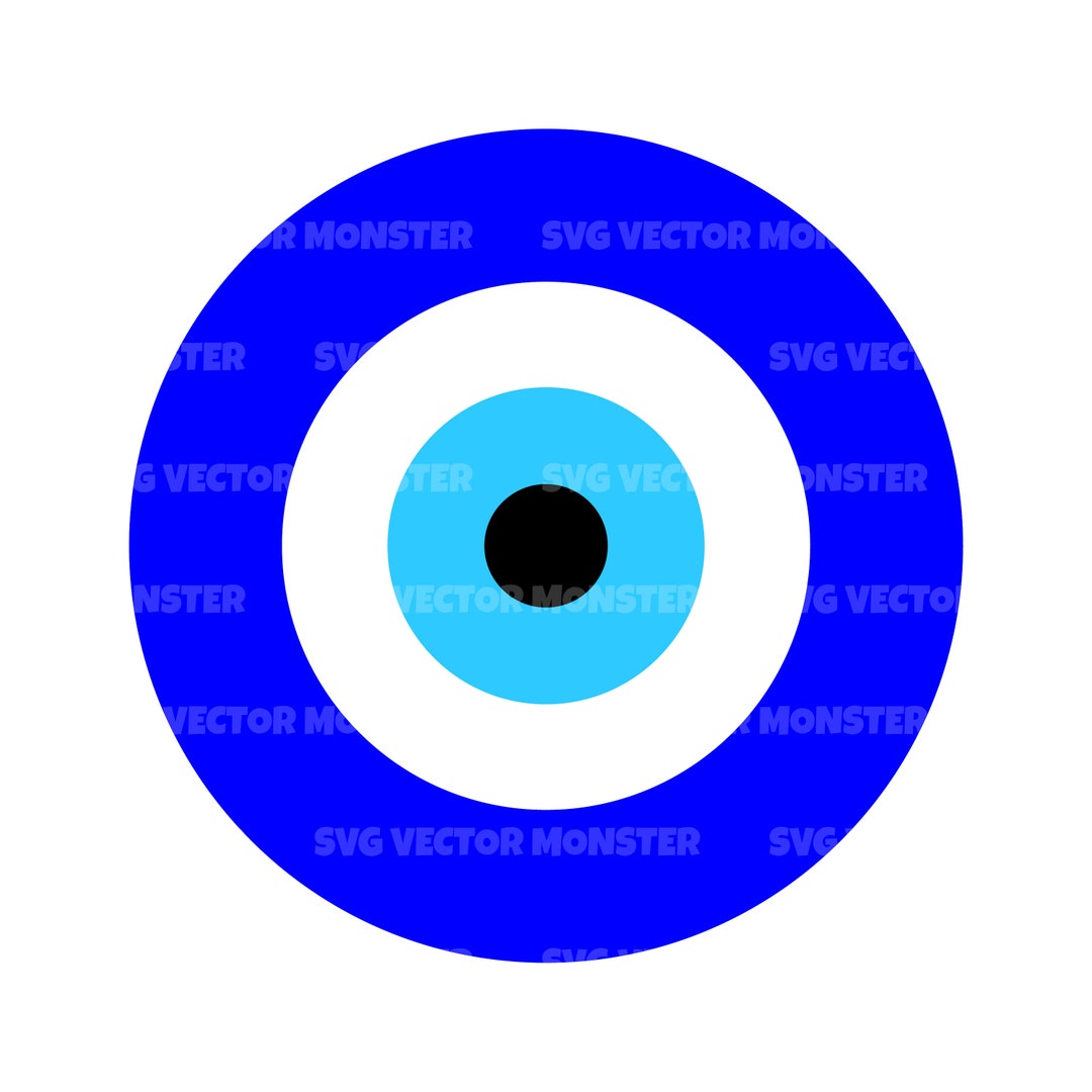 Evil Eye Svg, Turkish Eye Svg. Vector Cut File for Cricut, Silhouette ...