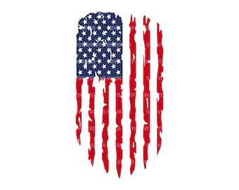 Distressed American Flag Svg, 4th of July Svg, America Flag Svg, USA Flag. Vector Cut file Cricut, Silhouette, Pdf Png Eps Dxf, Sticker.