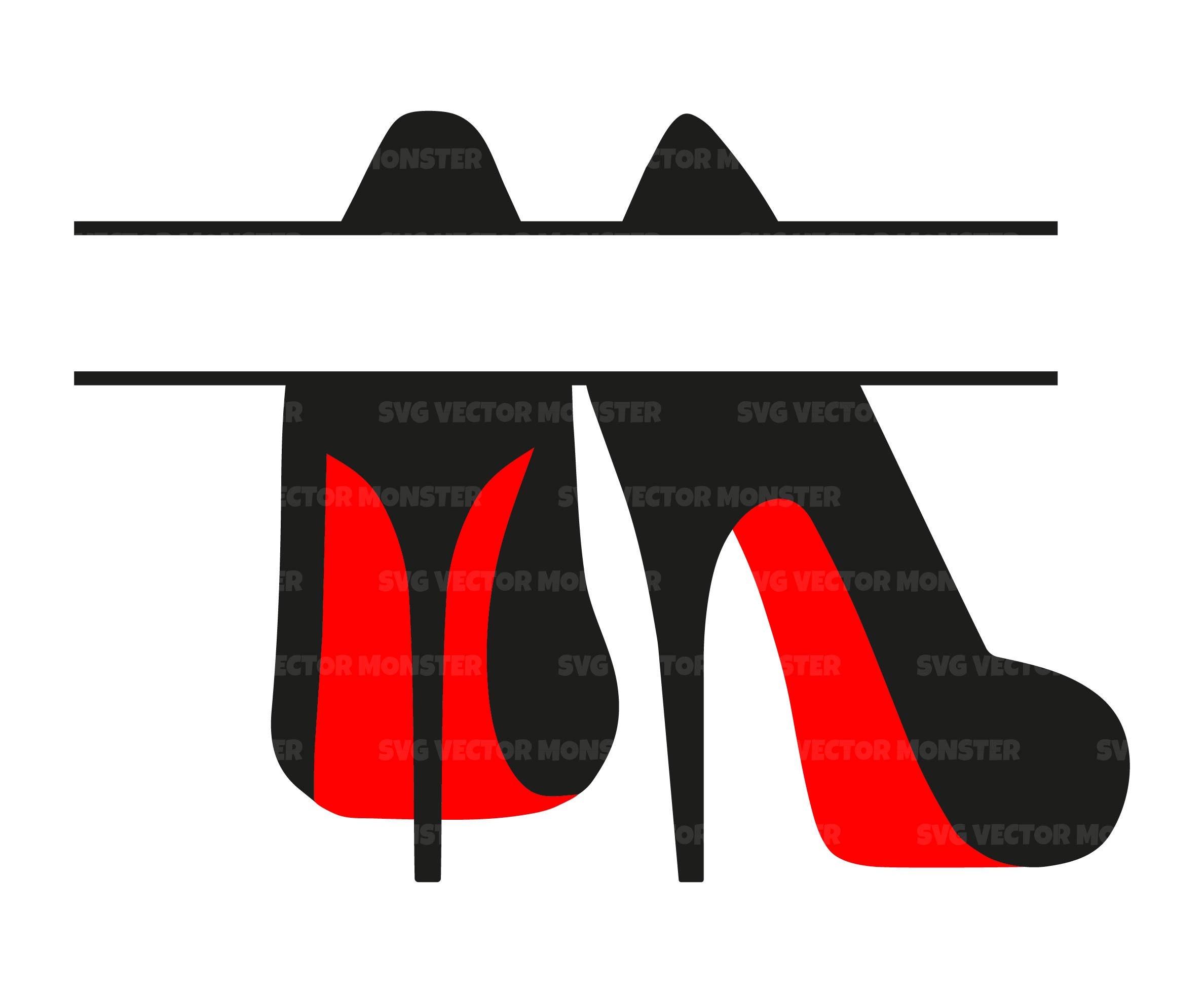 black heels red bottoms