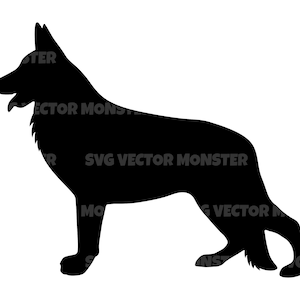German Shepherd Svg, Dog Breed Svg, Vector Cut file for Cricut, Silhouette, Pdf Png Eps Dxf, Decal, Sticker, Vinyl, Pin