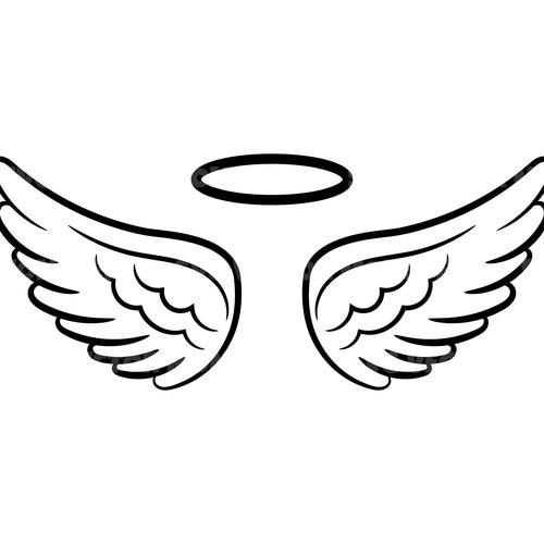 Angel Wings and Halo Svg Loss Memorial. Vector Cut File for - Etsy