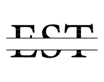 Wedding Est Sign Svg - Etsy