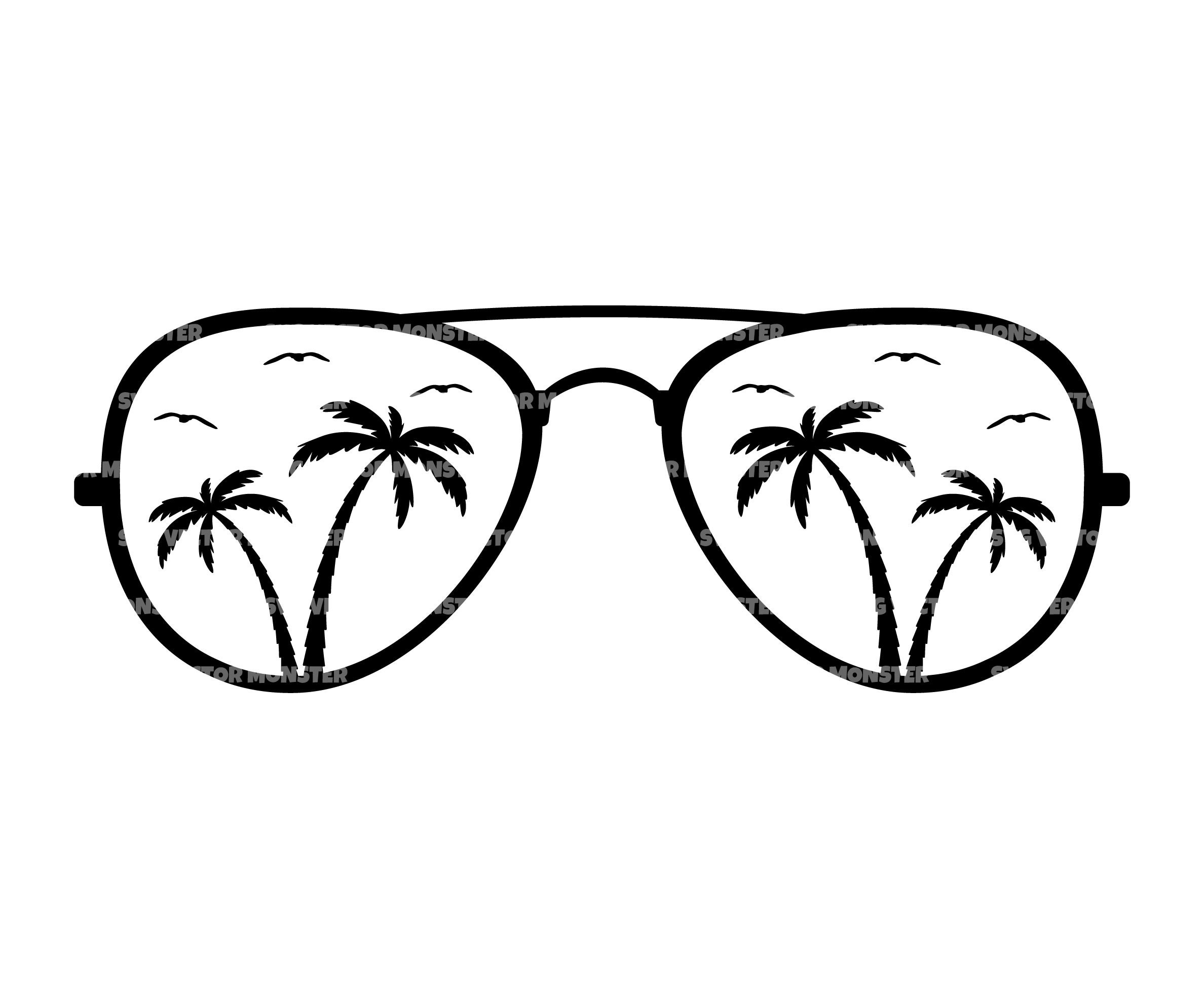 Clip Art Aviator Sunglasses