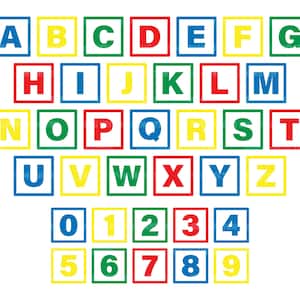 Bloques de alfabeto Svg, Bloques de letras Svg, Bloques de números Svg, Bloques de construcción para niños. Archivo de corte vectorial Cricut, Silueta, Pdf Png Eps Dxf.