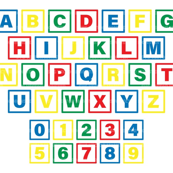 Alphabet Blocks - Etsy