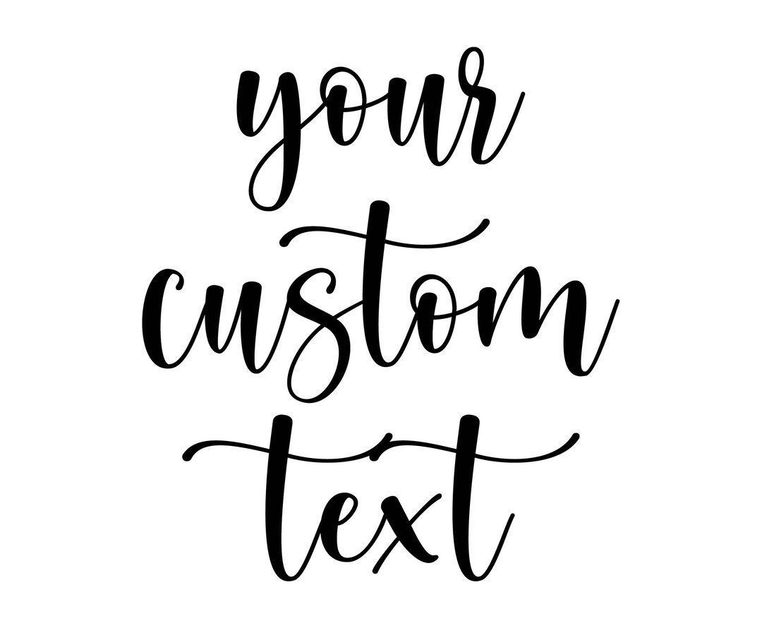 Custom Script Text Svg, Personalized Sign Svg, Name Sign, Wedding Sign ...