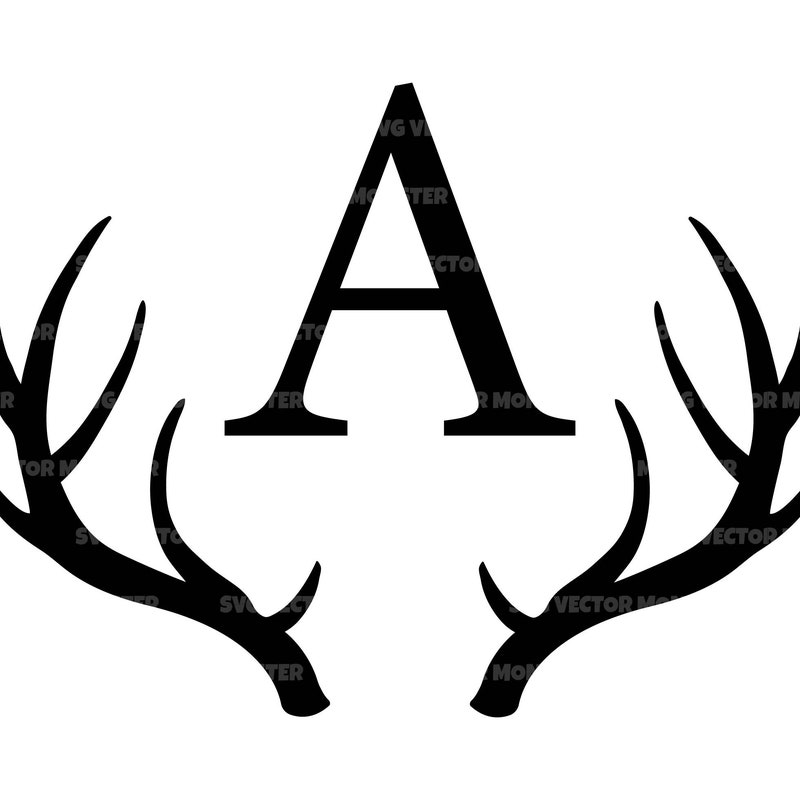 Antler Monogram - Etsy
