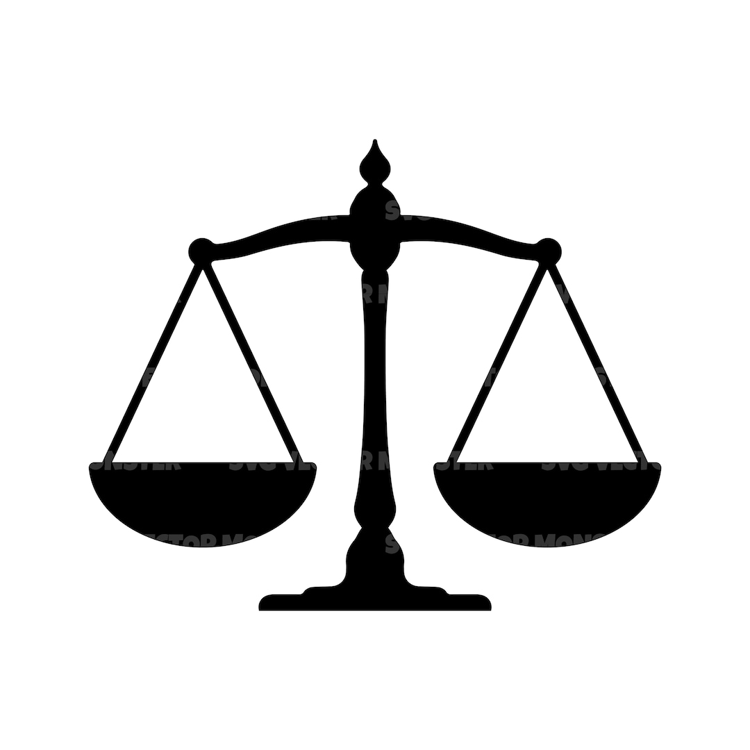 Libra Justice Scale. Files prepared for Cricut. SVG Clip Art. Digital file  available for instant download (eps, svg, pdf, dxf, png, jpeg)