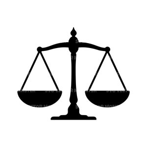 Scales of Justice Svg, Weight Scale Svg, Vector Cut file for Cricut, Silhouette, Pdf Png Eps Dxf, Decal, Sticker, Vinyl, Pin